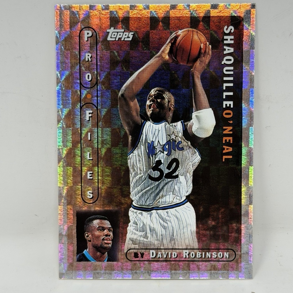 Topps 1996-97 Topps Chrome Profiles Insert Shaquille O'Neal #PF-7 Magic